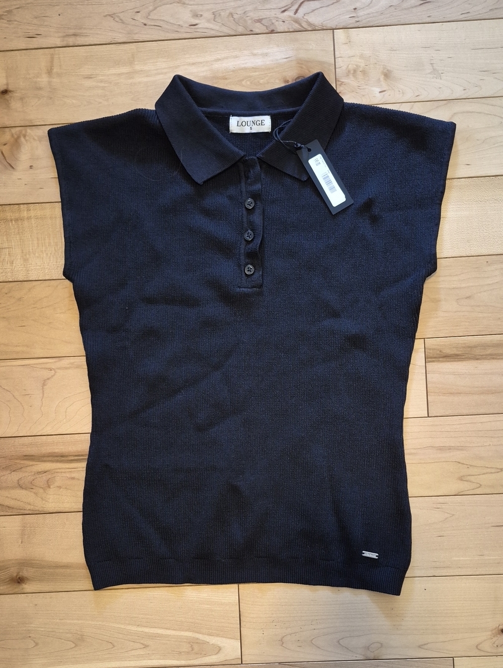 Brand New Lounge Apparel Women's Size Small Black Sleeveless Knit Top